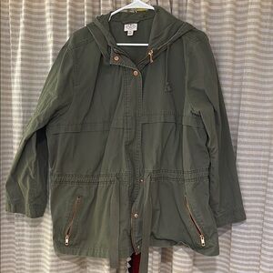 St. John’s Bay 2x Olive Green Hooded Jacket